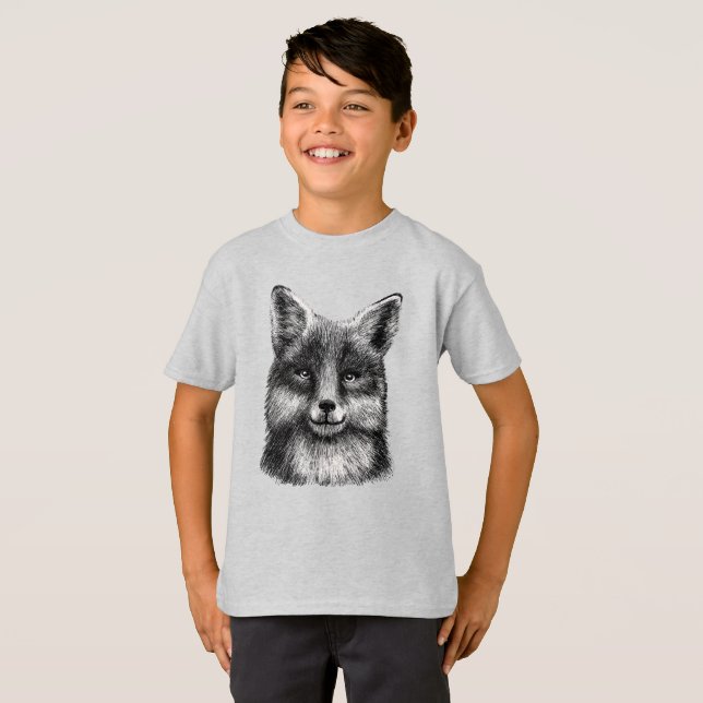 Fox ansikte T-Shirt (Hel framsida)
