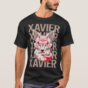 Fox Ansikte - Xavier Namn T Shirt