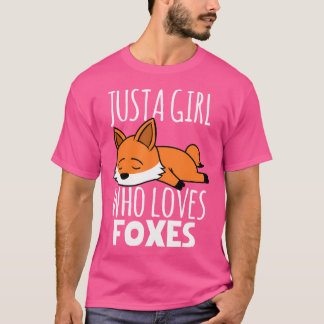 Fox är bara en flicka som Kärlek Foxar T Shirt