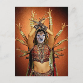 Fox är en hindi-dansare vykort