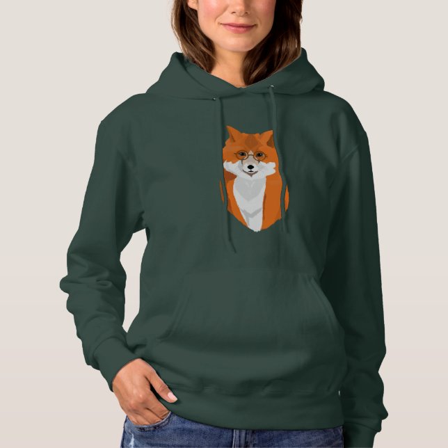 Fox är läsare t shirt (Framsida)