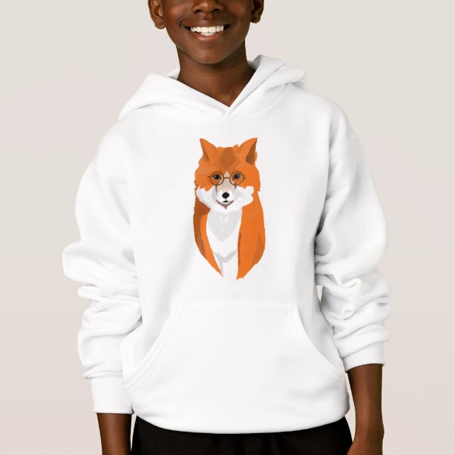 Fox är läsare t shirt (Framsida)