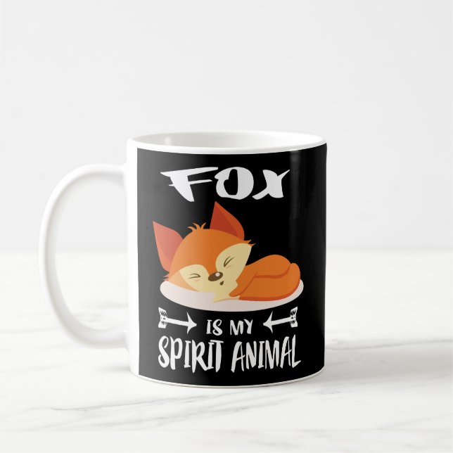 Fox är min själ på djur. kaffemugg (Vänster)
