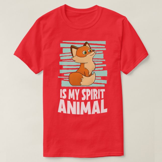 Fox är mitt andliga djurbarn FoxT-Shirt T Shirt (Design framsida)