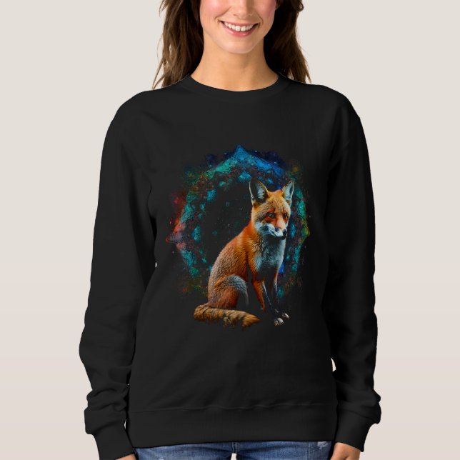 Fox - Art Animal Fox T Shirt (Framsida)