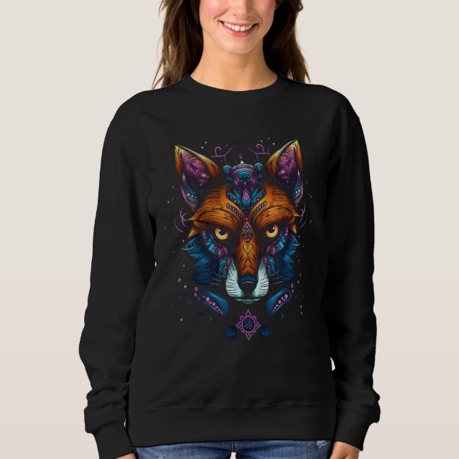 Fox  Art Animal Fox T Shirt (Framsida)
