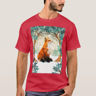 Fox Art Winter HIMLAR T Shirt