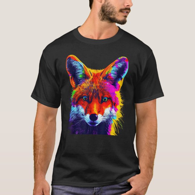 Fox Artwork  Animal  Animal Fox 6 T Shirt (Framsida)