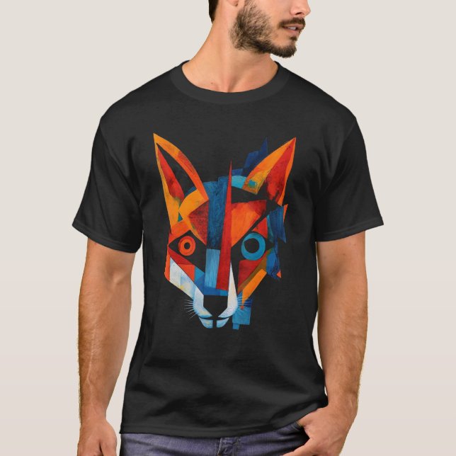 Fox Artwork  Animal Fox T Shirt (Framsida)