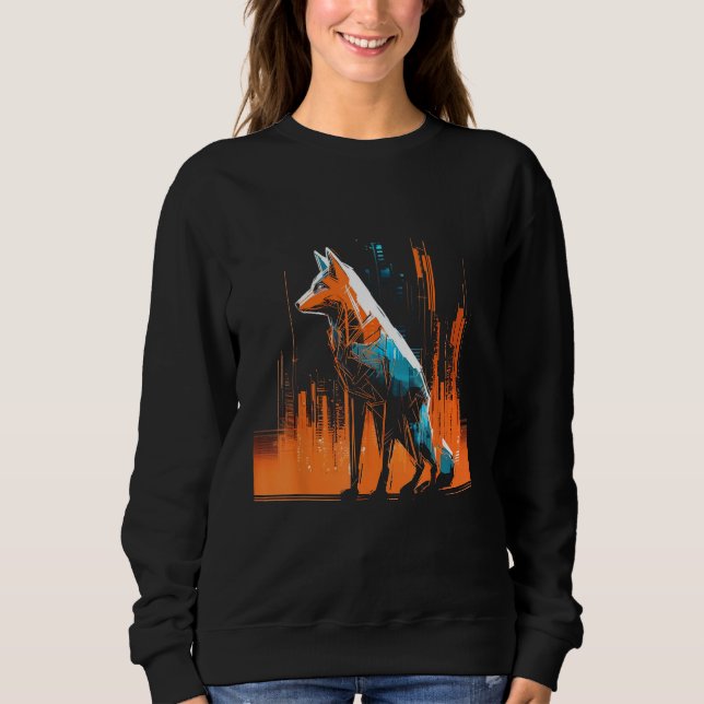 Fox Artwork  City Animal  Animal Fox T Shirt (Framsida)