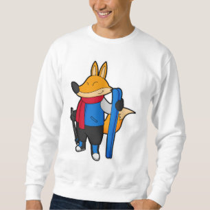 Fox as Skier med Ski Lång Ärmad Tröja