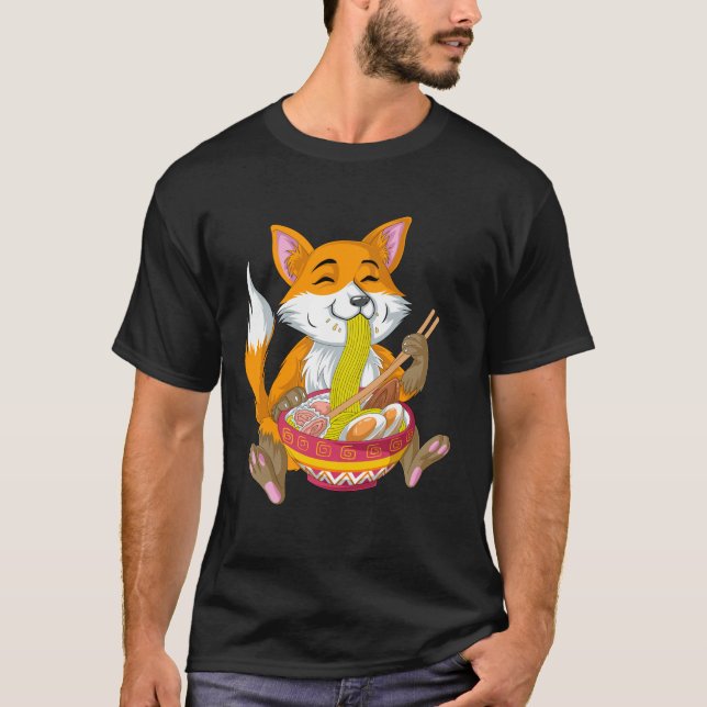 fox-ätande nyanser t shirt (Framsida)