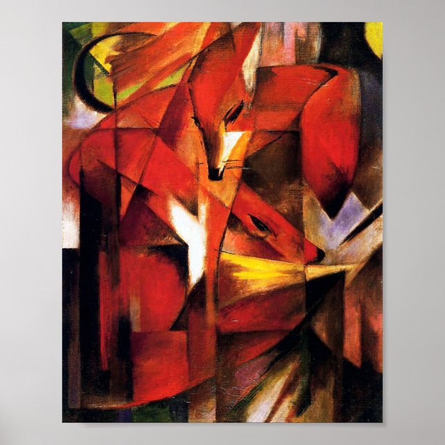 Fox av Franz Marc Poster (Framsidan)