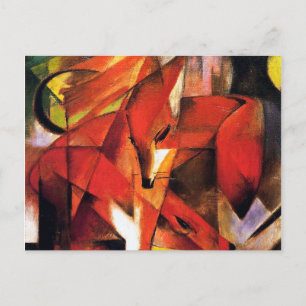 Fox av Franz Marc Vykort