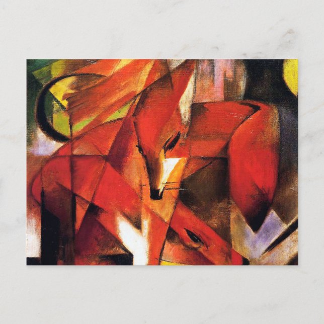 Fox av Franz Marc Vykort (Framsida)