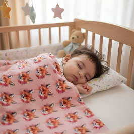Fox Baby Blanket Bebisfilt
