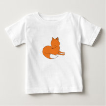 Fox Baby Bra Jersey T-Shirt, White