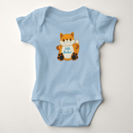 Fox Baby Shower Blue T Shirt