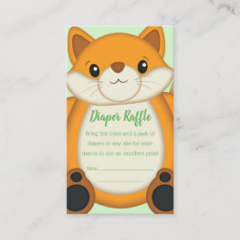 Fox Baby Shower Woodland Animal Tilläggskort