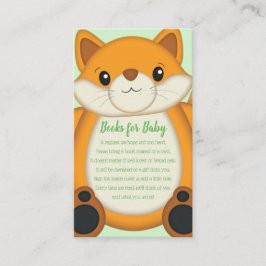 Fox Baby Shower Woodland Animal Tilläggskort