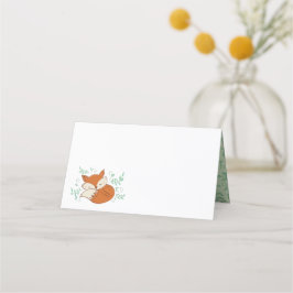 Fox Baby Shower Woodland Animals Placeringskort