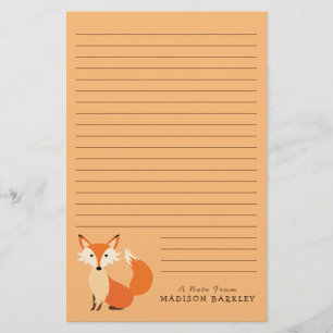 Fox Barn Cute Woodland Brevpapper