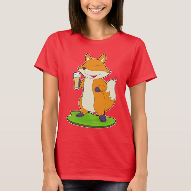 Fox Beer T Shirt (Framsida)