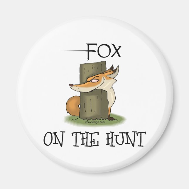 Fox-bild Magnet (Framsidan)