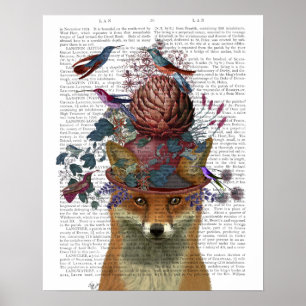 Fox Birdkeeper med Artichoke Poster