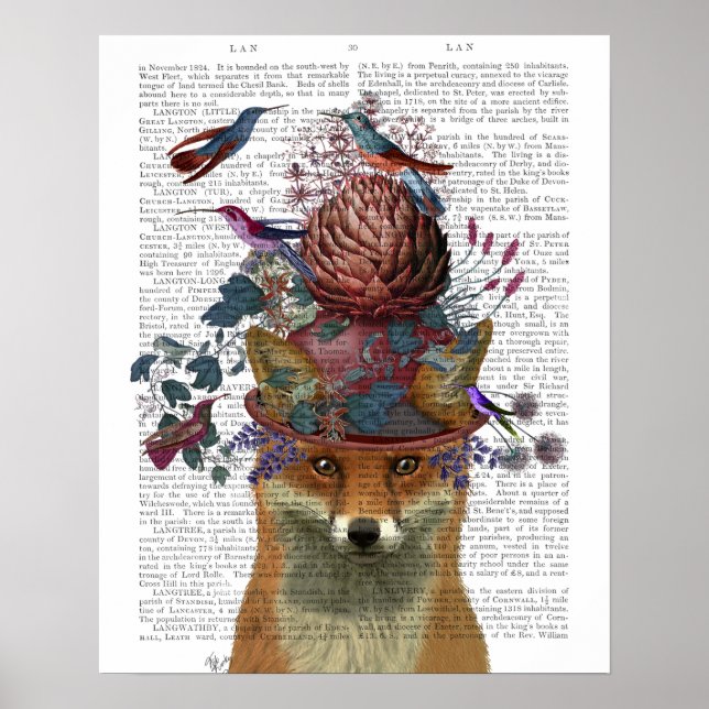 Fox Birdkeeper med Artichoke Poster (Framsidan)