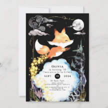 Fox Birthday Skogen Stollig