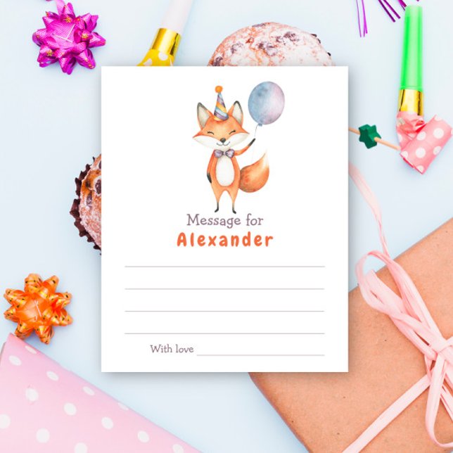 Fox Birthday time capsule-meddelande (Skapare uppladdad)