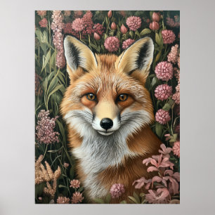 Fox bland blooms Vår Poster