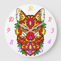 Fox boho abstrakt art