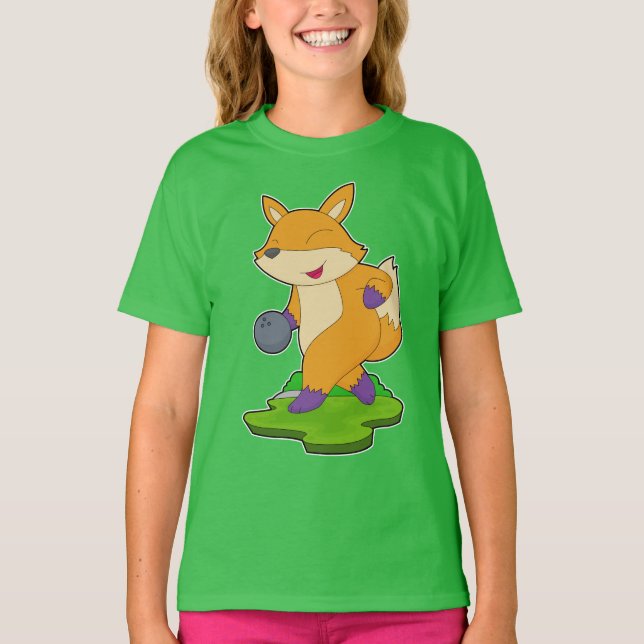 Fox Bowling Bowling ball T Shirt (Framsida)