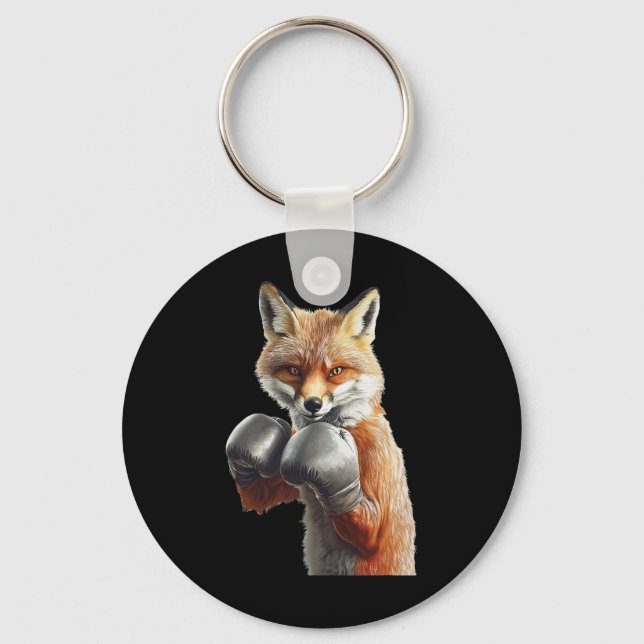 Fox Boxing Nyckelring (Framsida)