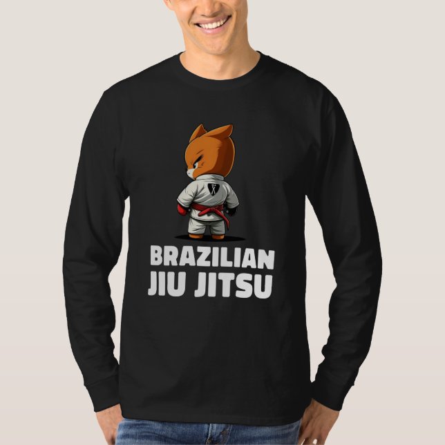 Fox Brazilian Jiu Jitsu and Grappling T Shirt (Framsida)