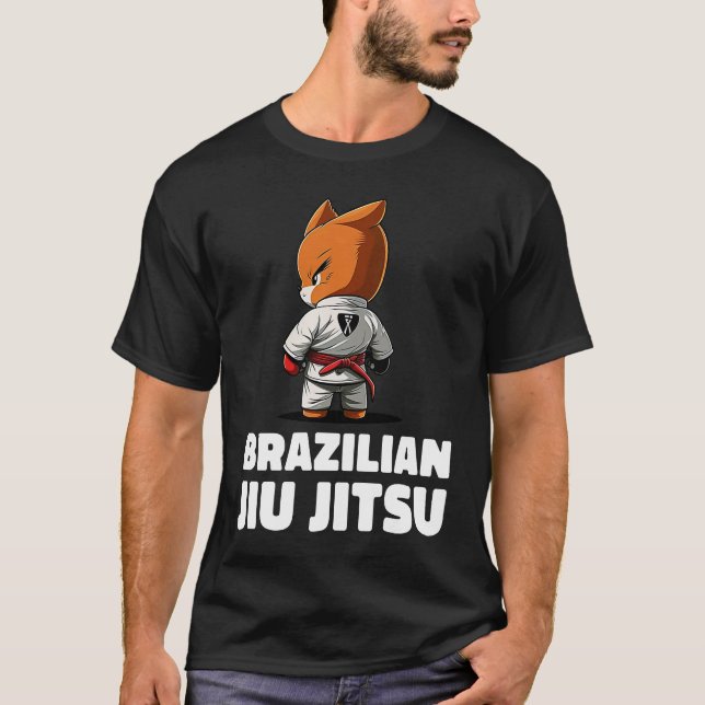 Fox Brazilian Jiu Jitsu och Grappling T Shirt (Framsida)
