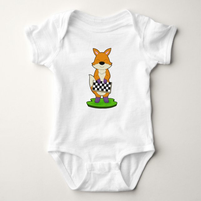 Fox Chess Chessboard Board game T Shirt (Framsida)