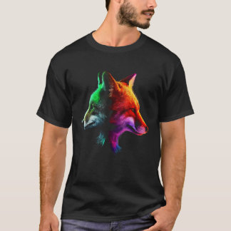 Fox Colourful Fantasy Animal Fox T Shirt