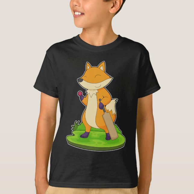 Fox Cricket fladdermus T Shirt (Framsida)