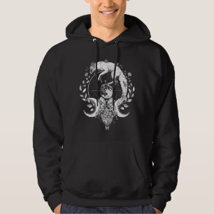 Fox Crystal Måne och Witchcraft Hoodie