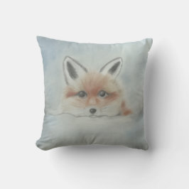 Fox cub cushion pillow kudde