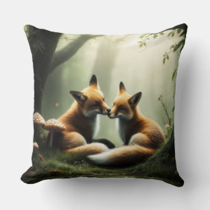 Fox Cuddle i Misty Forest Kudde