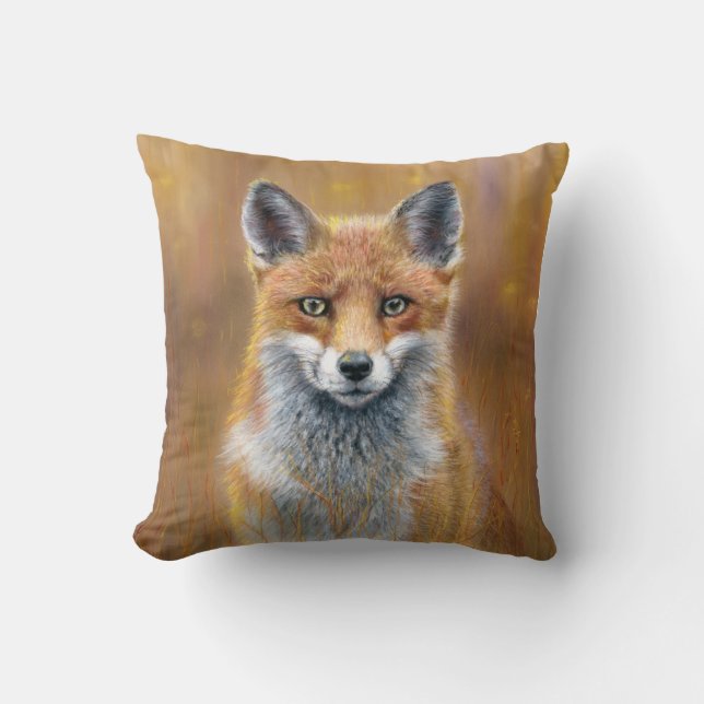 Fox Cushion.  Kudde (Framsida)