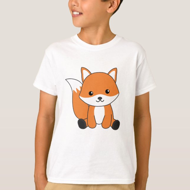 Fox Cute Forest Animal Foxes Red Fox T Shirt (Framsida)