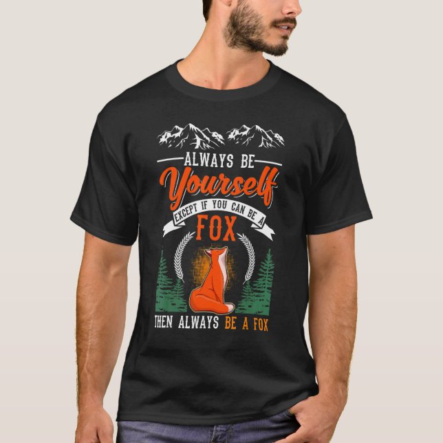 Fox Cute Forest Animal Foxes T Shirt (Framsida)