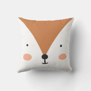 Fox Cute Grönt plantskolor i Baby rum Kudde