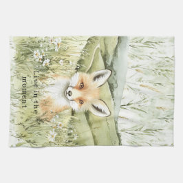Fox Daisy Flowers Kökshandduk