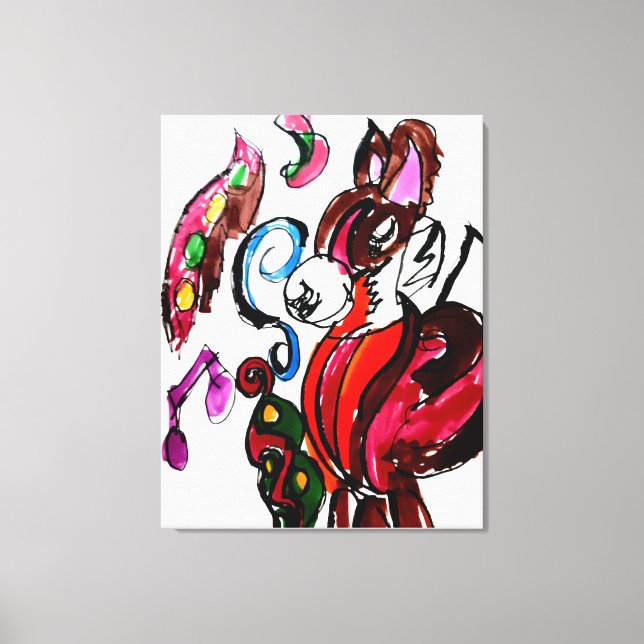 Fox-danshöst Canvastryck (Framsida)